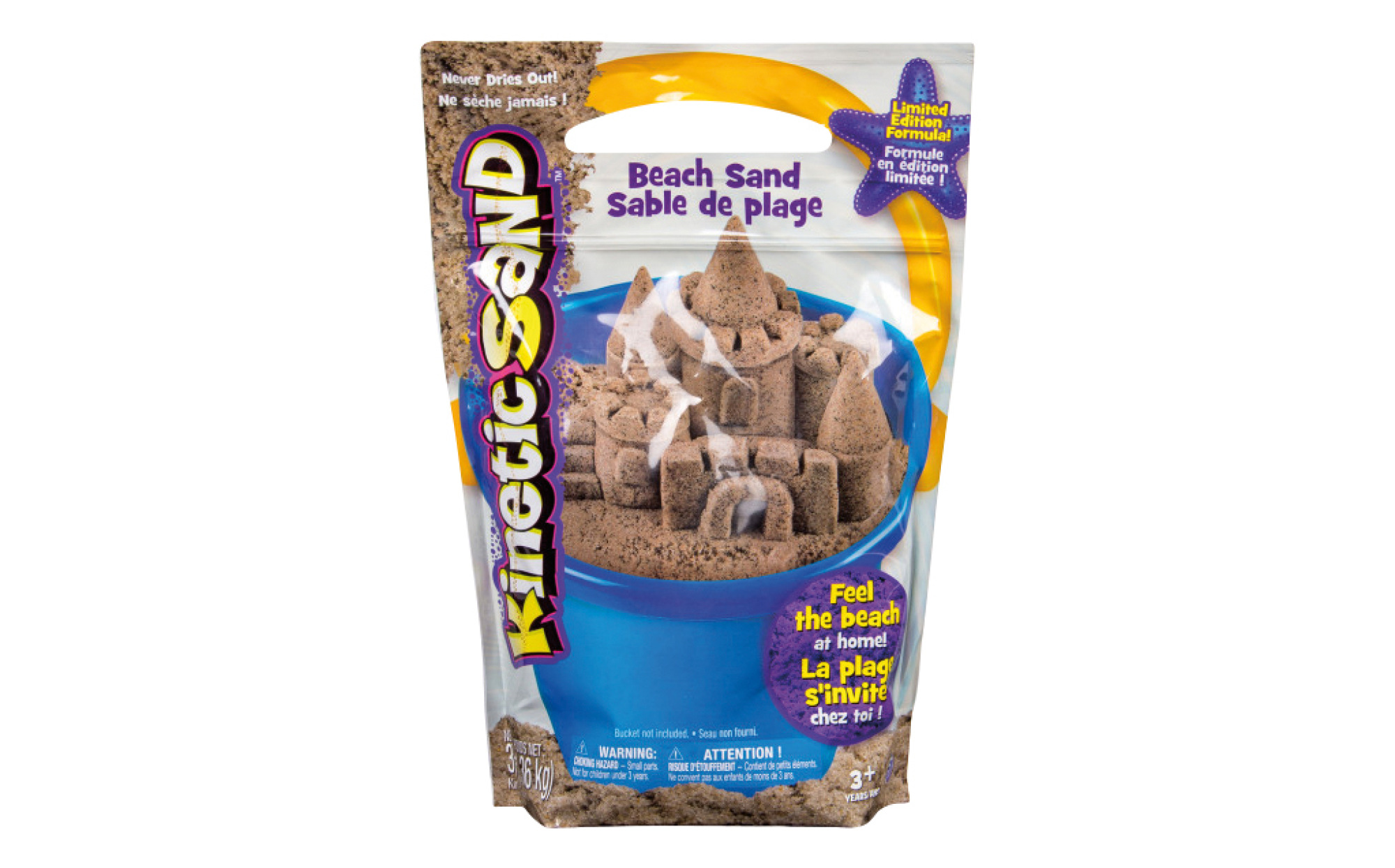 Kinetic Sand Natural Beach 3lbs Sand Tray Therapy