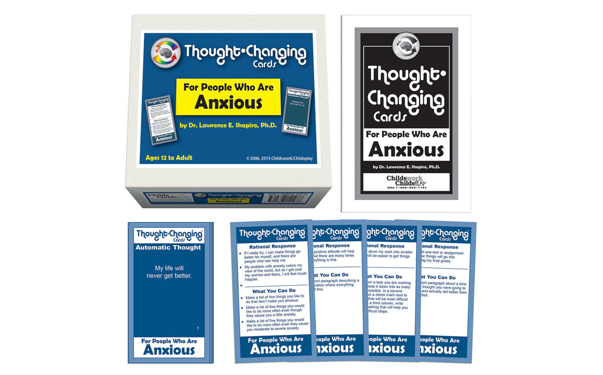 Thought Changing Card Kit for People Who are Anxious – Games