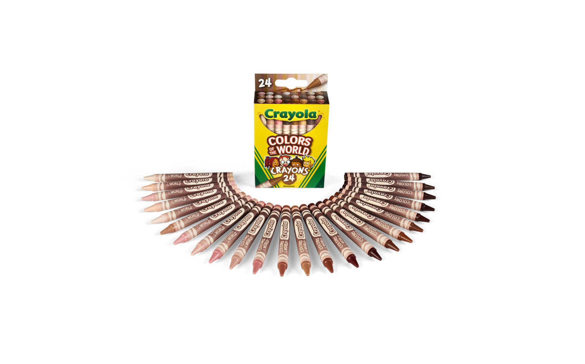 Colors of the World Skin Tone Crayons (24 Count) Art Therapy