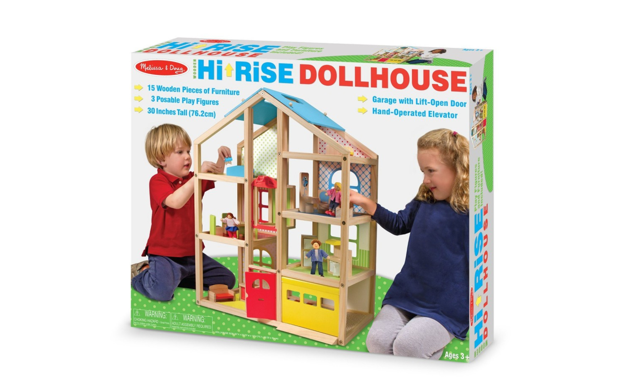 Melissa and doug shop hi rise dollhouse