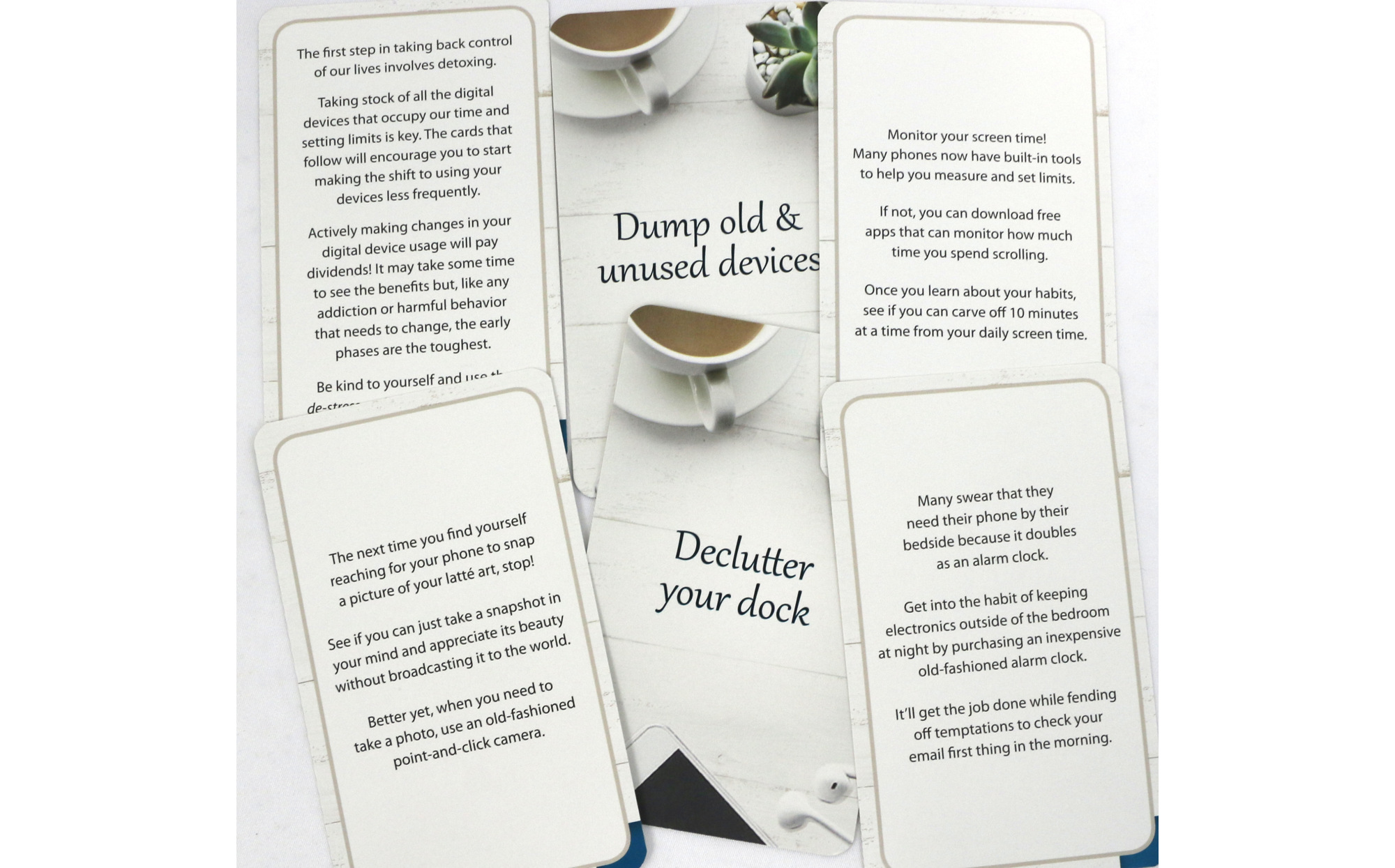 Digital Detox Card Deck 56 Practices to Help You Detox, DeStress
