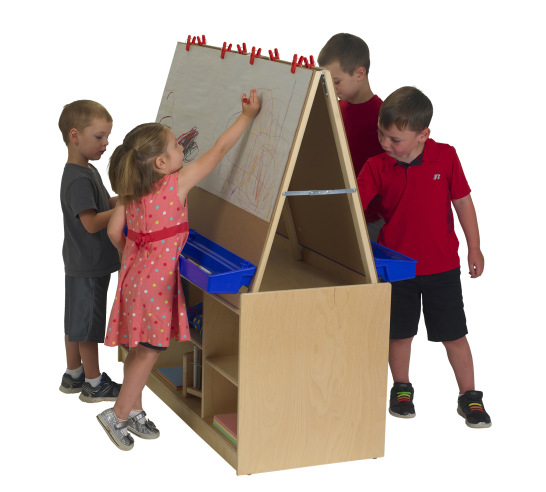 4 Station Art Easel with Storage
