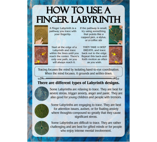 Finger Labyrinth Travel Cards (10 cards)