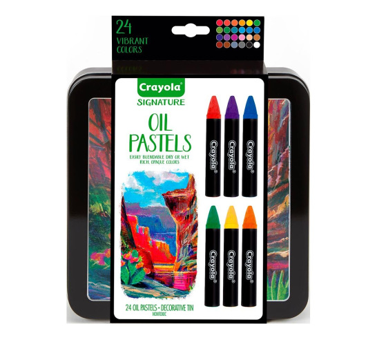 Signature Oil Pastels with Tin