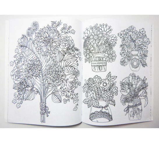 Garden Flowers: An Adult Coloring Book