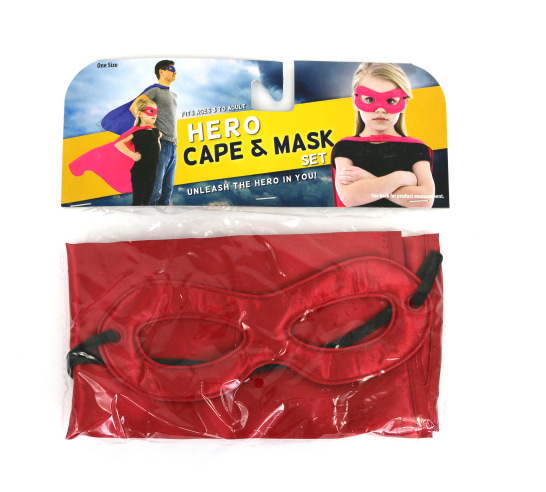 Red Superhero Mask and Cape