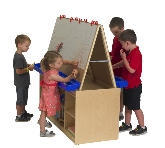 4 Station Art Easel with Storage