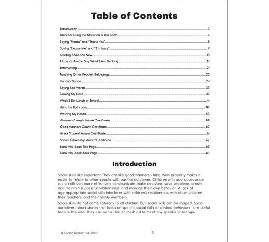 Manners Resource Book (Grades PK-2)