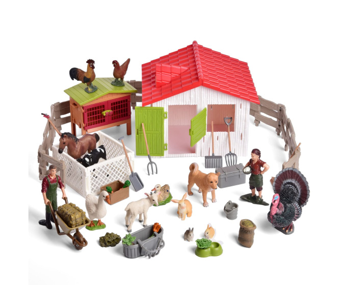 Farm Toy Playset - 59 pieces