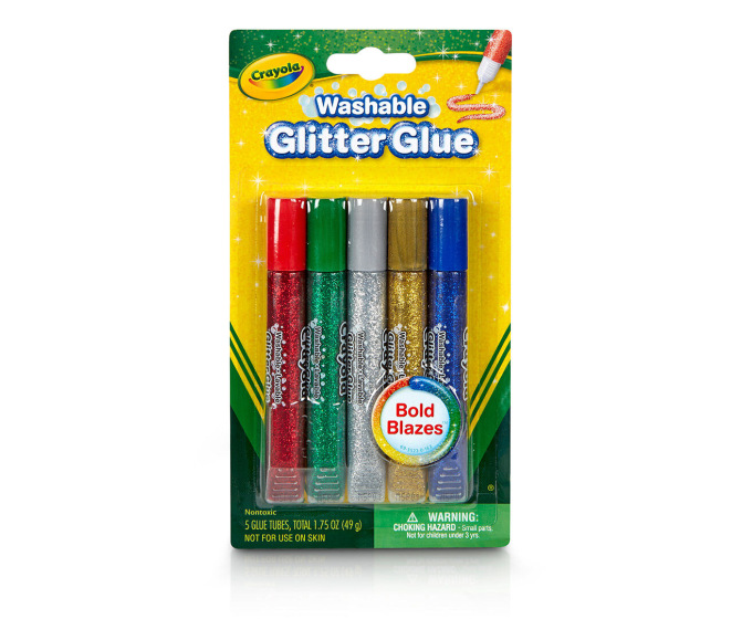 Washable Glitter Glue, Bold, 5 Count