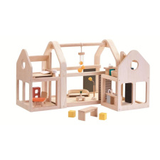 Fold & Go Portable Dollhouse (Furnished) – Play Therapy Toys