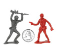 100 Piece Gray & Red Army Men