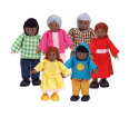 African American Doll Family (6 Piece)